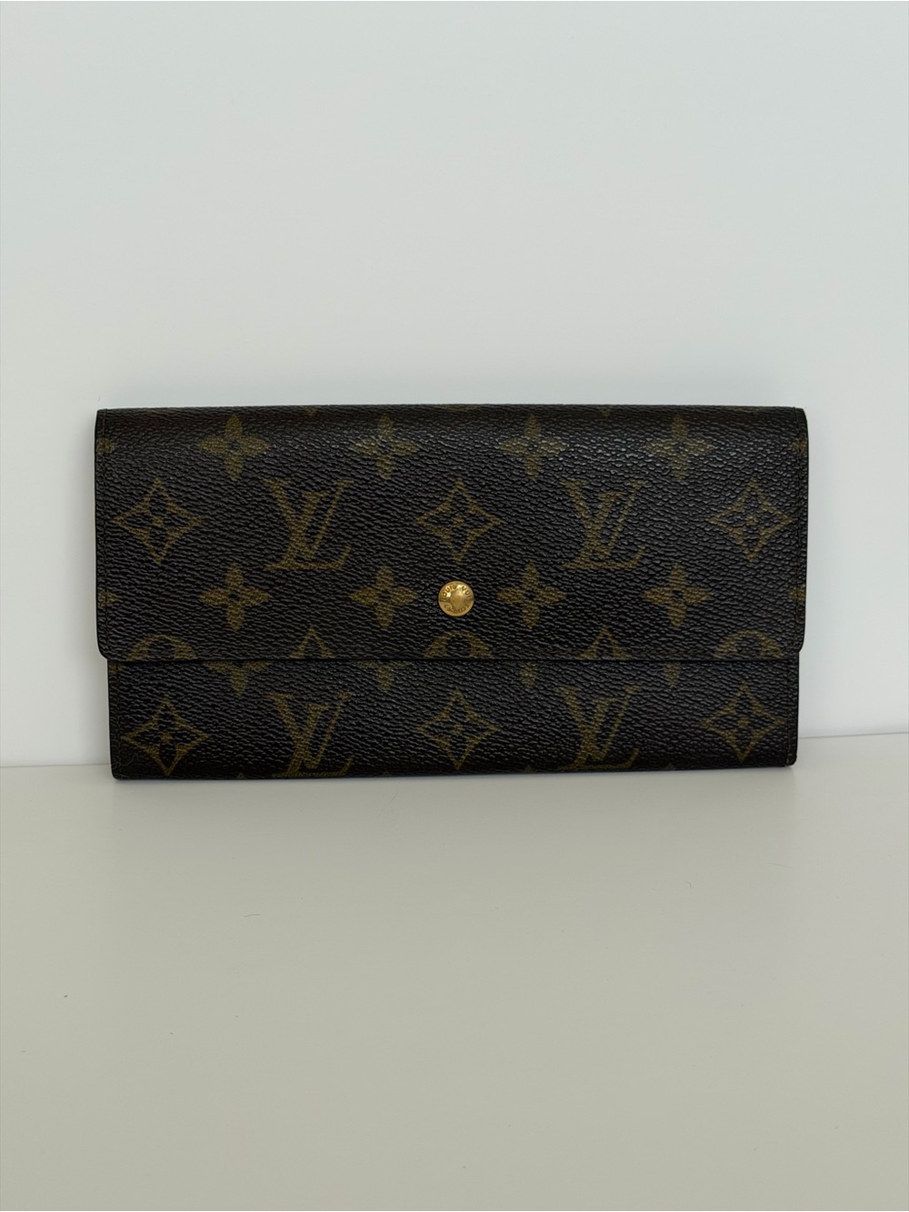 Louis Vuitton Vintage Monogram Sarah Wallet Envelope Long Wallet Clutch 1990